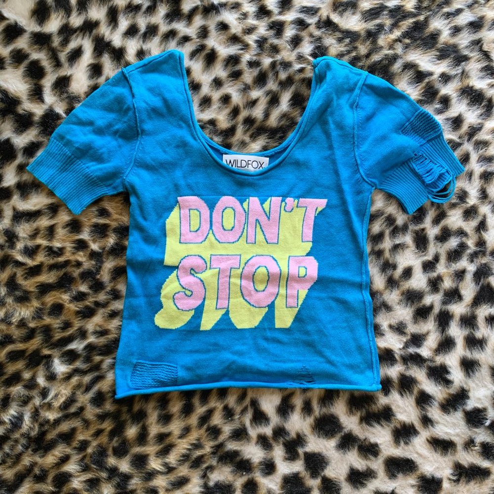 WILDFOX. Don't Stop Crop Sweater!
